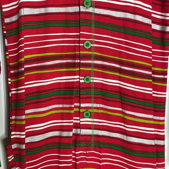 Little Blue House Hatley Holiday Stripes Adult Union Suit Pajamas Pjs - Picture 6 of 10